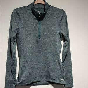 Reebok Green Quarter-Zip Top